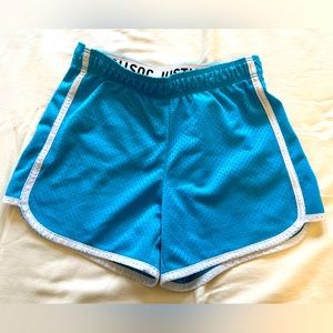 Justice Girls Shorts, Size 7, blue